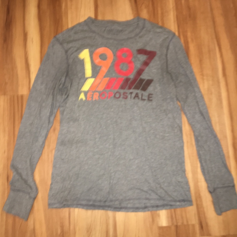 💙Aeropostale Long Sleeve Gray T-Shirt💙